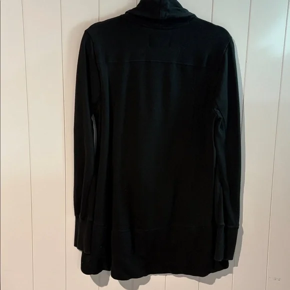 Lucky Brand long sweatshirt sweater cardigan button two pocket cotton terry L - Picture 6 of 9